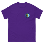 USS Intrepid (CVS-11) Ship's Crest T-Shirt – front view, purple