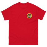 USS America (CVA/CV-66) Ship's Crest Shirt – front view, red