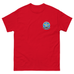 USS Bonhomme Richard (CVA-31) Ship's Crest T-Shirt – front view, red