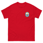 USS Reuben James (FFG-57) Ship's Crest Shirt – front view, red