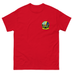 HSC-11 Dragonslayers Squadron Crest T-Shirt – front view, red