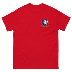 HSC-14 Chargers Squadron Crest T-Shirt – front view, red