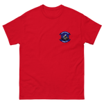 HSM-72 Proud Warriors Squadron Crest Shirt – front view, red