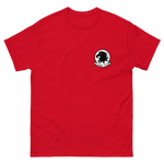 VAW-113 Black Eagles Squadron Crest T-Shirt – front view, red