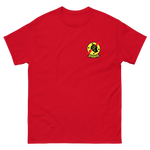 VFA-25 Fist of the Fleet Squadron Crest T-Shirt – front view, red