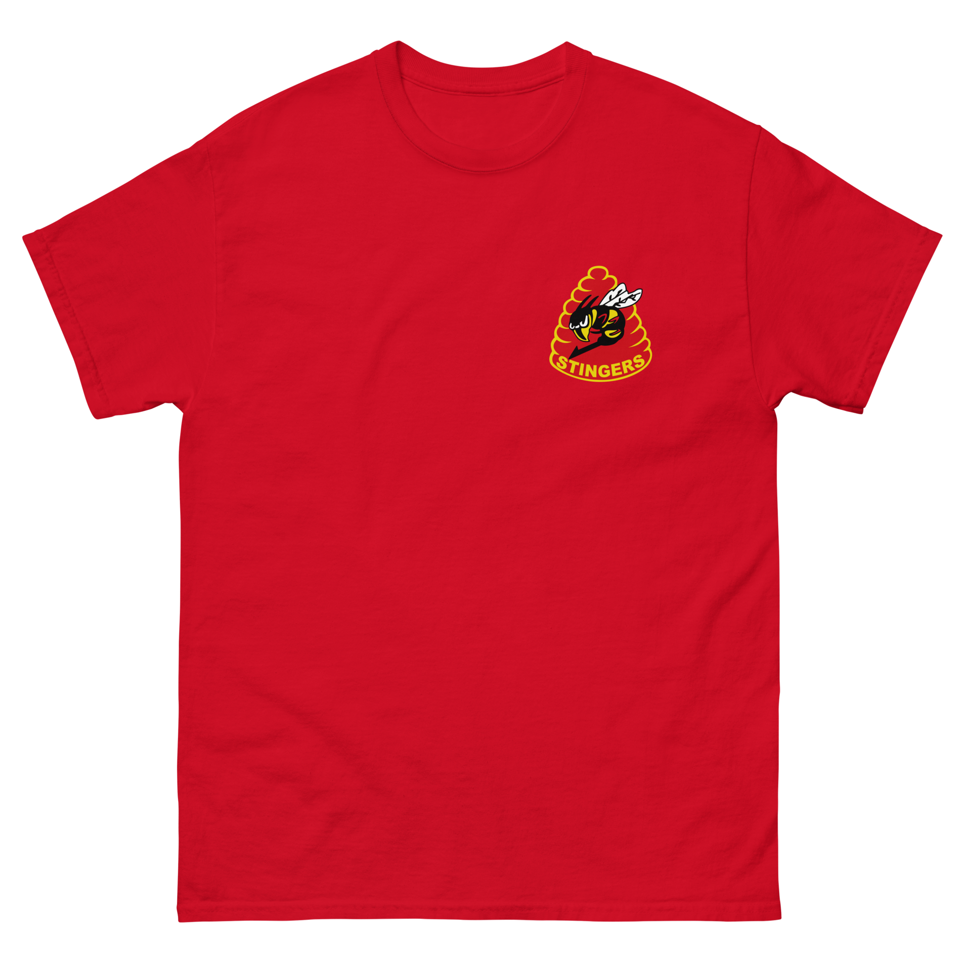 VFA-113 Stingers Squadron Crest T-Shirt – front view, red