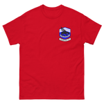 VFA-143 Pukin' Dogs Squadron Crest T-Shirt – front view, red