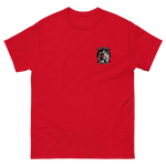 VF-154 Black Knights Squadron Crest T-Shirt – front view, red