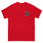 VFA-154 Black Knights Squadron Crest T-Shirt – front view, red