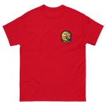 VFA-192 World Famous Golden Dragons Squadron Crest T-Shirt – front view, red