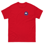 VP-11 Proud Pegasus Squadron Crest T-Shirt – front view, red