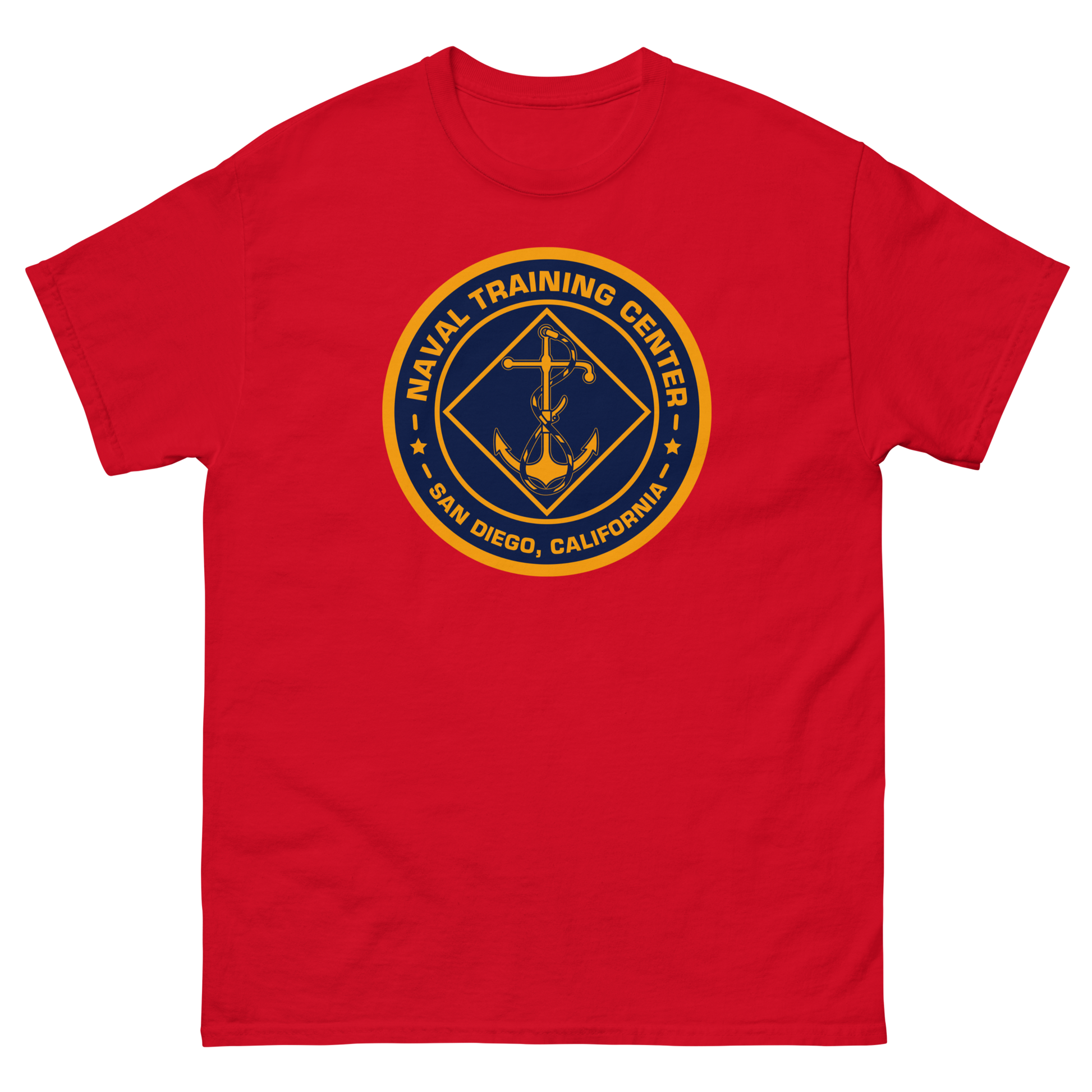 NTC San Diego Crest T-Shirt – front view, red