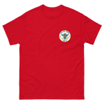 USS Carl Vinson (CVN-70) Ship's Crest Shirt – front view, red