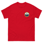 USS Gerald R. Ford (CVN-78) Ship's Crest T-Shirt – front view, red