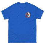HSC-3 Merlins Squadron Crest T-Shirt – front view, royal