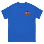 HSC-4 Black Knights Squadron Crest Shirt – front view, royal