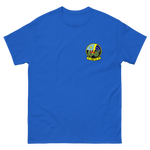 HSC-11 Dragonslayers Squadron Crest T-Shirt – front view, royal