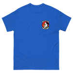 HSM-51 Warlords Squadron Crest T-Shirt – front view, royal