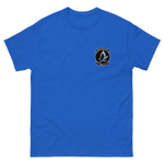 HSM-78 Blue Hawks Squadron Crest T-Shirt – front view, royal