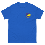 VAW-112 Golden Hawks Squadron Crest T-Shirt – front view, royal