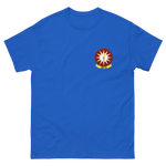 VAW-116 Sun Kings Squadron Crest T-Shirt – front view, royal