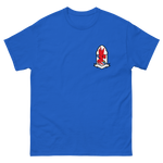 VFA-22 Fighting Redcocks Squadron Crest T-Shirt – front view, royal
