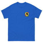 VFA-25 Fist of the Fleet Squadron Crest T-Shirt – front view, royal