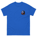 VFA-94 Mighty Shrikes Squadron Crest T-Shirt – front view, royal