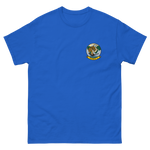 VP-8 Fighting Tigers Squadron Crest T-Shirt – front view, royal
