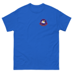 VP-11 Proud Pegasus Squadron Crest T-Shirt – front view, royal