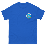 USS Dwight D. Eisenhower (CVN-69) Ship's Crest T-Shirt – front view, royal