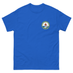 USS George H.W. Bush (CVN-77) Ship's Crest T-Shirt – front view, royal