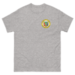 USS Peleliu (LHA-5) Ship's Crest T-Shirt – front view, grey