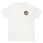 USS Abraham Lincoln (CVN-72) Ship's Crest Shirt – front view, white