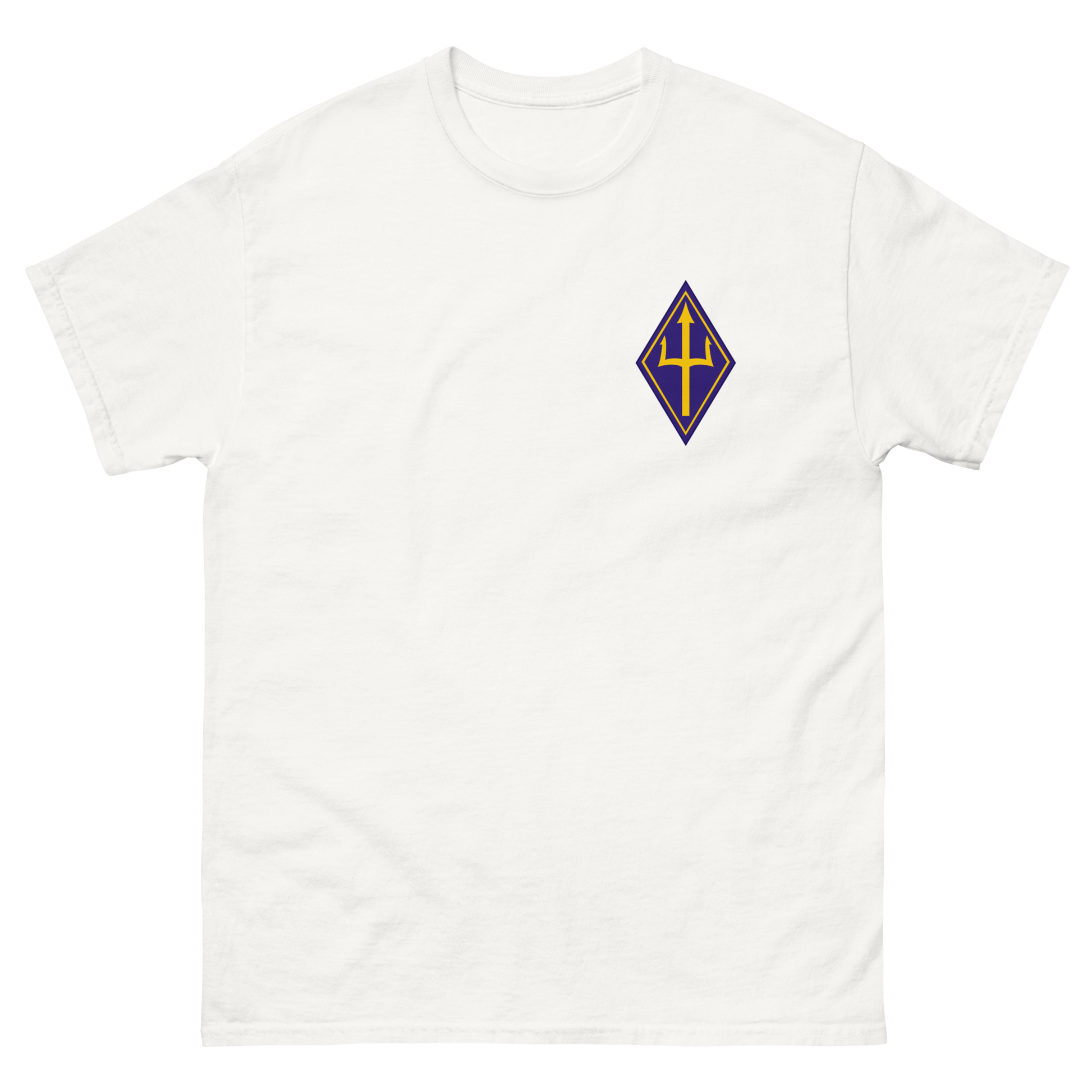VP-26 Tridents Squadron Crest T-Shirt – front view, white