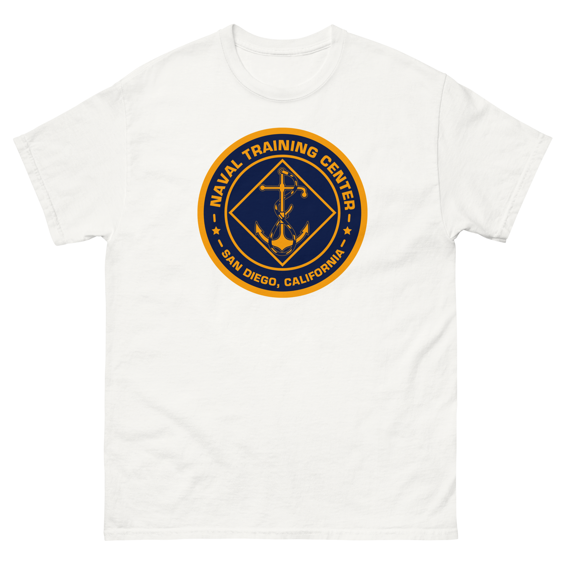 NTC San Diego Crest T-Shirt – front view, white