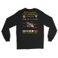 USS America (CVA-66) 1967 Long Sleeve Cruise Shirt - FAMILY – back view, black