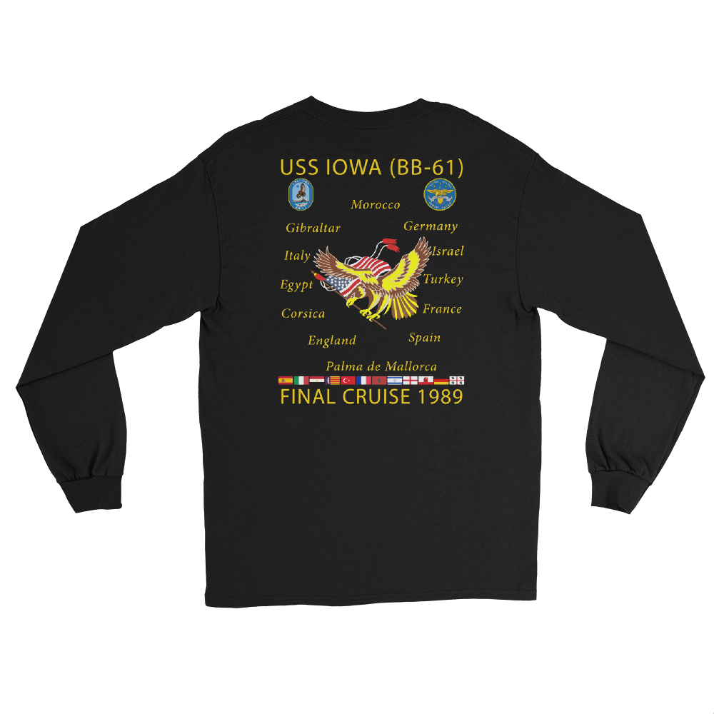 USS Iowa (BB-61) 1989 Long Sleeve Cruise Shirt
