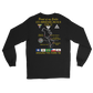 USS Abraham Lincoln (CVN-72) 1990 Long Sleeve Cruise Shirt - FAMILY – back view, black