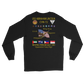 USS Abraham Lincoln (CVN-72) 1991 Long Sleeve Cruise Shirt – back view, black