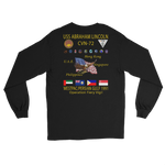 USS Abraham Lincoln (CVN-72) 1991 Long Sleeve Cruise Shirt – back view, black
