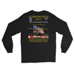 VFA-143 Pukin' Dogs 2019-20 Long Sleeve Cruise T-Shirt – back view, black