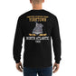 USS Yorktown (CVS-10) 1969 NORTH ATLANTIC Long Sleeve T-Shirt – back view, black