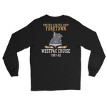 USS Yorktown (CVS-10) 1961-62 WESTPAC Long Sleeve T-Shirt – back view, black