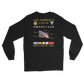 USS America (CVA-66) 1967 Long sleeve Cruise Shirt – back view, black