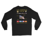 USS America (CVA-66) 1974 Long Sleeve Cruise Shirt – back view, black