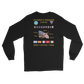 USS Dwight D. Eisenhower (CVN-69) 1988 Long Sleeve Cruise Shirt – back view, black