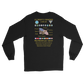 USS Dwight D. Eisenhower (CVN-69) 1994-95 Long Sleeve Cruise Shirt – back view, black