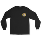 USS Abraham Lincoln (CVN-72) 1990 Long Sleeve Cruise Shirt - FAMILY – front view, black