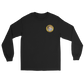 USS Abraham Lincoln (CVN-72) 1991 Long Sleeve Cruise Shirt – front view, black